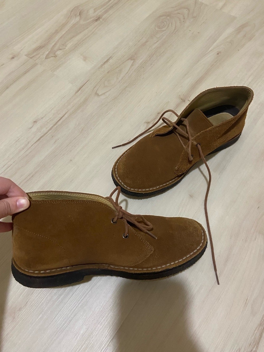 L.L. Bean brown/tan suede ankle boots